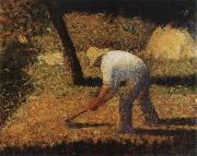 Georges Seurat The Peasant Hoe Soil oil painting